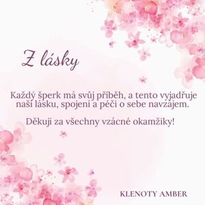 Klenoty Amber Darčeková karta s venovaním Z lásky