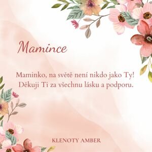 Klenoty Amber Darčeková karta s venovaním úprava: mamince