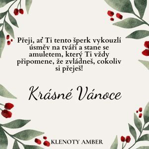 Klenoty Amber Darčeková karta s venovaním úprava: vánoce