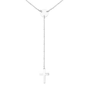 Klenoty Amber Strieborný náhrdelník s krížikom