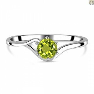 Klenoty Amber Luxusný strieborný prsteň s peridotom Special Moment Veľkosť: 52