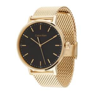 Calvin Klein Analógové hodinky  zlatá / čierna