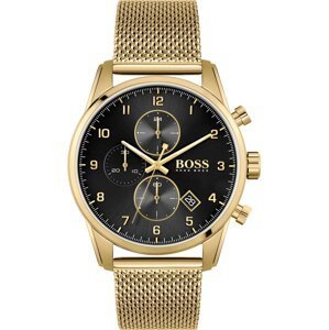 BOSS Black Analógové hodinky 'SKYMASTER'  zlatá / čierna