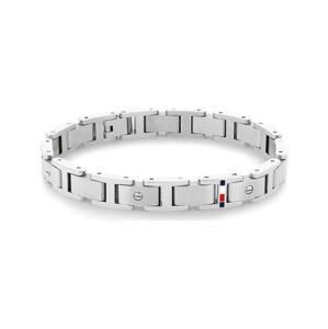 TOMMY HILFIGER Náramok  tmavomodrá / červená / strieborná / biela