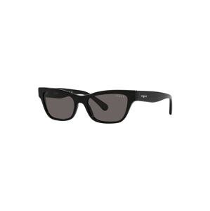 VOGUE Eyewear Slnečné okuliare  čierna / biela
