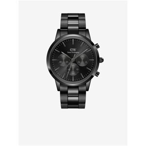 Čierne pánske hodinky Daniel Wellington Iconic DW00100642