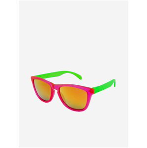 VeyRey slnečné okuliare Nerd Cool ružovo-zelené