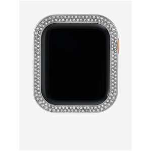 Luneta pre Apple Watch s kryštálmi v striebornej farbe Anne Klein