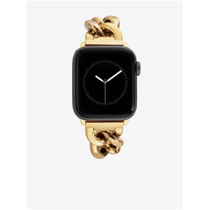 Remienok pre hodinky Apple Watch s kryštálmi v zlatej farbe Anne Klein