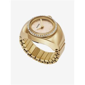 Zlaté dámske hodinky Fossil Ring Watch