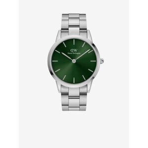 Pánske hodinky v striebornej farbe Daniel Wellington Iconic Emerald
