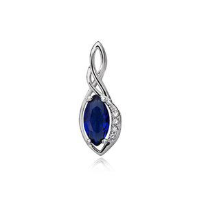 OLIVIE Strieborný prívesok SAPPHIRE 1909 Ag 925; ≤1,4 g.