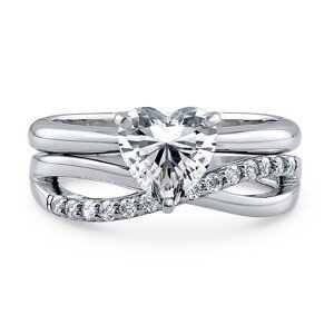 OLIVIE Strieborný prsteň pre zamilovaných 2176 Veľkosť prsteňov: 10 (EÚ: 62-64) Ag 925; ≤4,3 g.