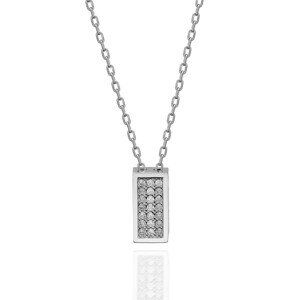 OLIVIE Strieborný náhrdelník so Swarovski kryštálmi 2324 Ag 925; ≤2,0 g.