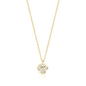OLIVIE Strieborný náhrdelník LABKA GOLD 2408 Ag 925; ≤1,8 g.