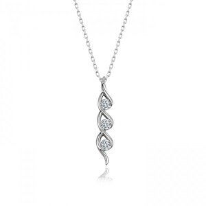 OLIVIE Strieborný náhrdelník SWAROVSKI 3709 Ag 925; ≤2,4 g.