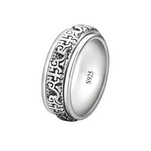 OLIVIE Strieborný prsteň OBRUČ S PÁSKOM 5882 Veľkosť prsteňov: 12 (EÚ: 68-70) Ag 925; ≤5,6 g.
