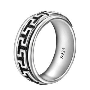 OLÍVIA Strieborný prsteň OBRUČ S PÁSKOM 5883 Veľkosť prsteňov: 12 (EÚ: 68-70) Ag 925; ≤5,9 g.