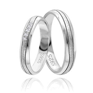 OLIVIE Snubný strieborný prsteň HARMONY 5923 Veľkosť prsteňov: 7 (EÚ: 54-56), Pohlavie: Dámske Ag 925; ≤2,5 g.