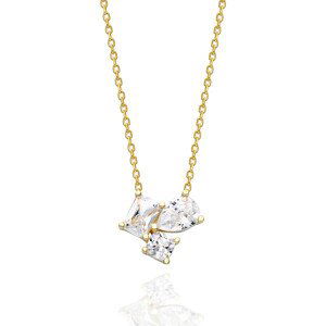 OLIVIE Strieborný náhrdelník GLORIA GOLD 7229 Ag 925; ≤2,4 g.