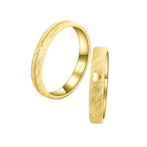 OLIVIE Snubný strieborný prsteň TLKOT SRDCA GOLD 7480 Veľkosť prsteňov: 8 (EÚ: 57 – 58), Pohlavie: Dámske Ag 925; ≤2,2 g.