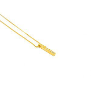 OLIVIE Strieborný náhrdelník VALENCIA GOLD 7916 Ag 925; ≤1,8 g.
