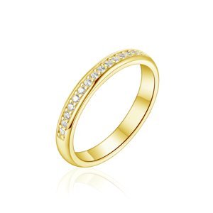 OLIVIE Snubný strieborný prsteň PRAMÍNEK GOLD 8584 Veľkosť prsteňov: 11 (EÚ: 65-67), Pohlavie: Dámske Ag 925; ≤1,9 g.