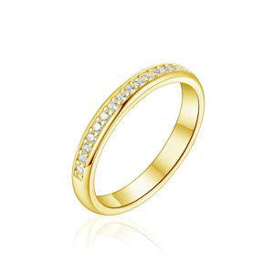 OLIVIE Snubný strieborný prsteň PRAMÍNEK GOLD 8584 Veľkosť prsteňov: 9 (EÚ: 59 – 61), Pohlavie: Dámske Ag 925; ≤1,9 g.