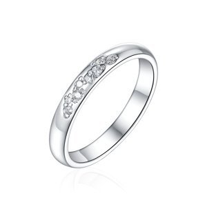 OLIVIE Snubný strieborný prsteň SPRÍZNENIE 8585 Veľkosť prsteňov: 5 (EÚ: 49 – 50), Pohlavie: Dámske Ag 925; ≤2,0 g.