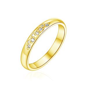 OLIVIE Snubný strieborný prsteň SPRÍZNENIE GOLD 8586 Veľkosť prsteňov: 10 (EÚ: 62-64), Pohlavie: Dámske Ag 925; ≤2,0 g.