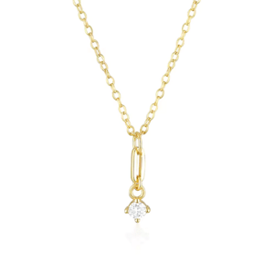 OLIVIE Strieborný minimalistický náhrdelník GOLD 8649 Ag 925; ≤1,3 g.