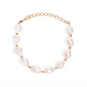 OLIVIE Strieborný perlový náramok ROSE 8805 Ag 925; ≤7,8 g.