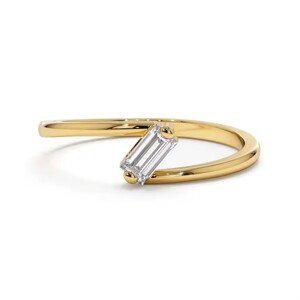 OLIVIE Strieborný prsteň PATRICIE GOLD 8824 Veľkosť prsteňov: 6 (EÚ: 51 – 53) Ag 925; ≤1,0 g.