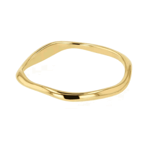 OLIVIE Stříbrný prsten VLNKA GOLD 8854 Veľkosť prsteňov: 7 (EÚ: 54-56) Ag 925; ≤0,8 g.