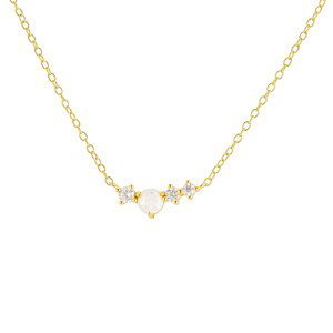 OLIVIE Strieborný náhrdelník s opálom GOLD 8866 Ag 925; ≤1,8 g.