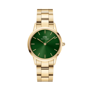 Daniel Wellington DW Hodiny Iconic Link Emerald 32mm Gold